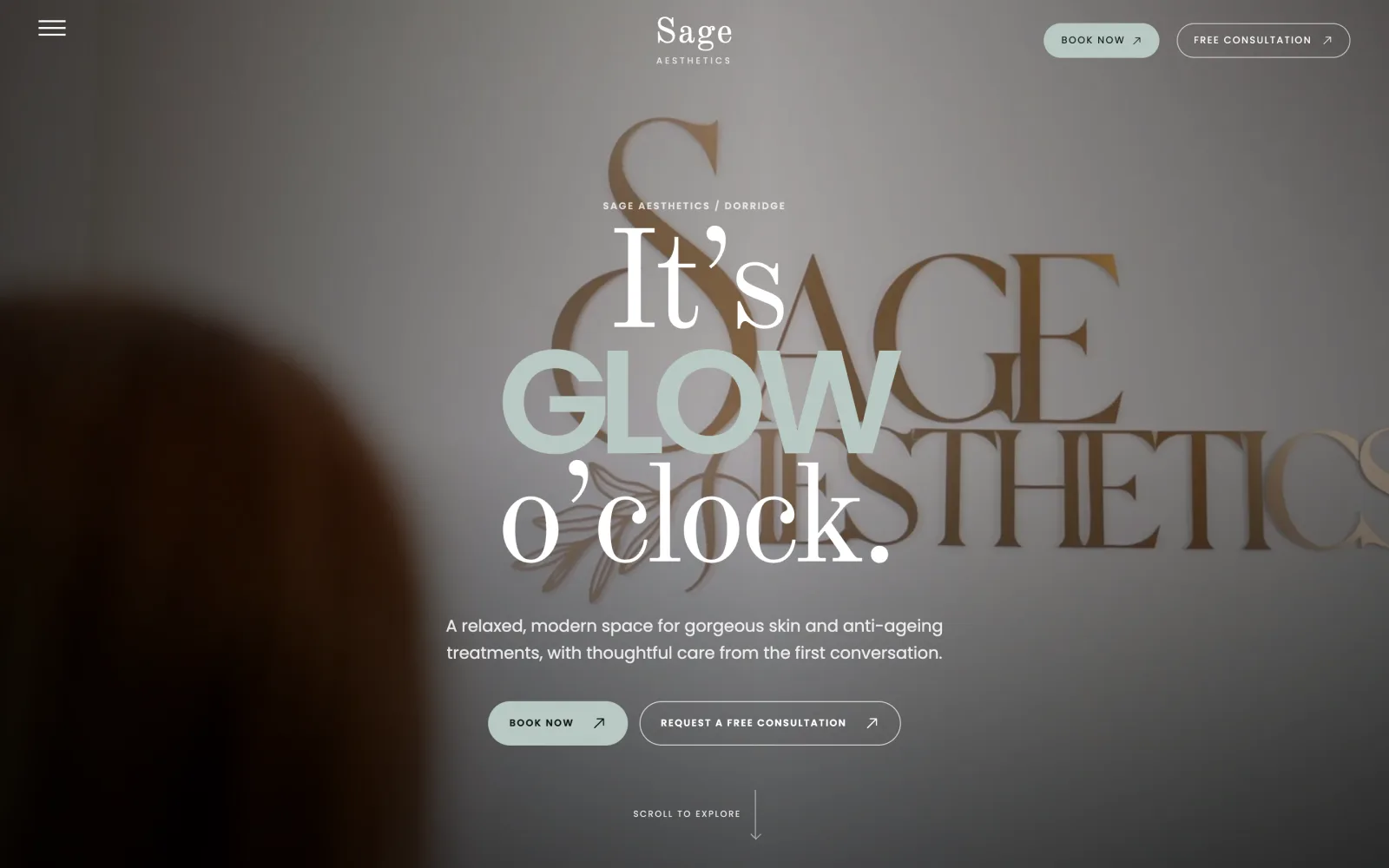 Sage Aesthetics: homepage